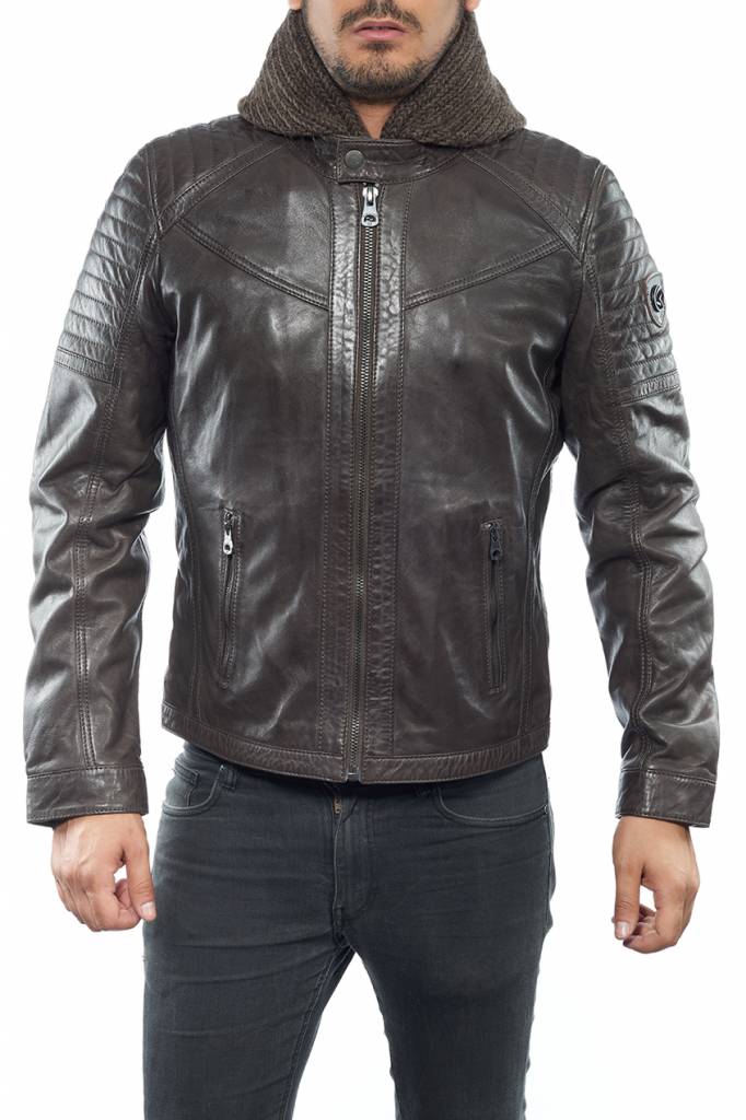 manteau redskins homme cuir