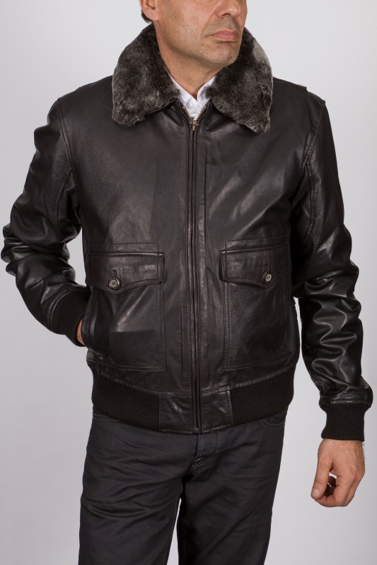 manteau cuir mac douglas