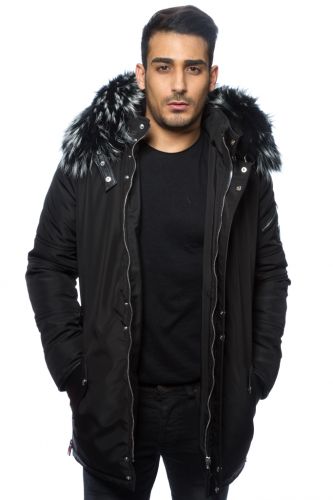 Veste homme Horspist Trader noir col silver