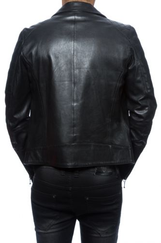 Blouson cuir perfecto Daytona Tribica noir