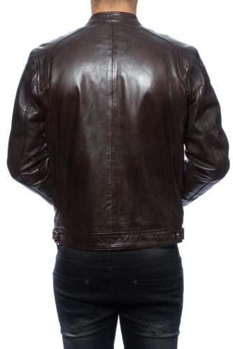 Blouson cuir Daytona Scaroni Brown