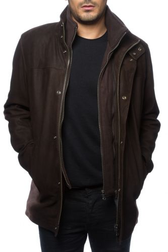 Veste cuir vachette fender premium Daytona Darwin marron.