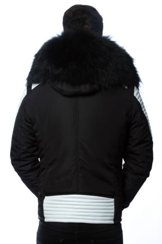 Blouson Ventiuno Ekos Noir/ Blanc col noir