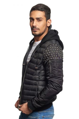 Blouson Homme Horspist Powell-Omega noir.
