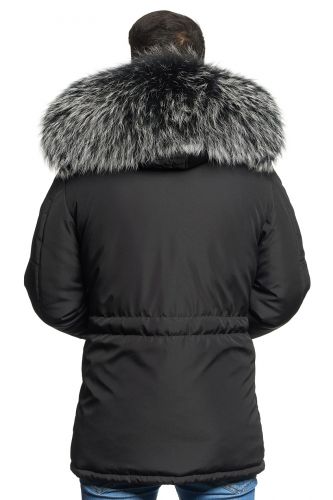 Veste Horpist Boss Noir col  Argenté. EN VENTE EN EXCLUSIVITE EN MAGASIN.