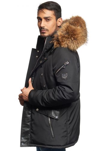 Veste Horpist Boss Noir col Naturel.