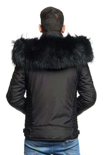 Blouson Horspist Martinez noir col noir.