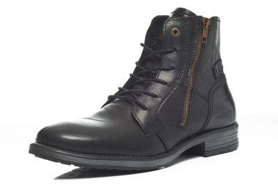 Chaussures homme en cuir Redskins Urty noir.