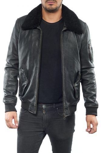 veste cuir redskins stey