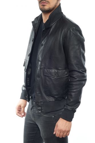 pilote cuir pour homme