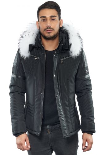 blouson ventiuno col fourrure