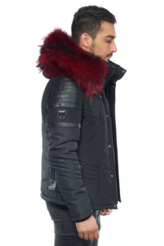 blouson ventiuno col fourrure
