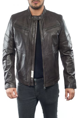 blouson cuir homme