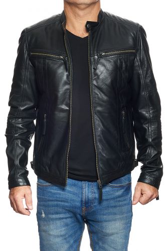 blouson cuir homme