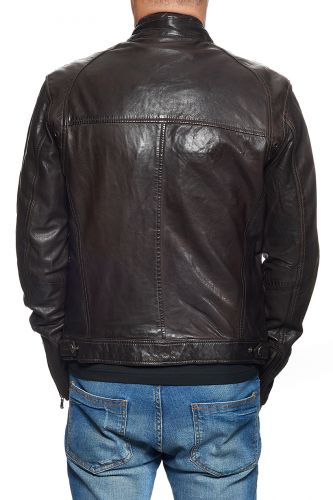 blouson cuir agneau