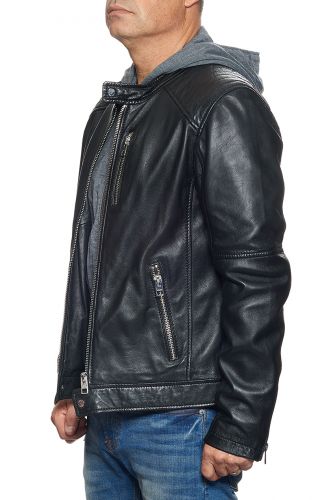 blouson cuir homme oakwood