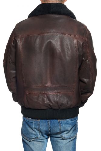 véritable pilote en cuir