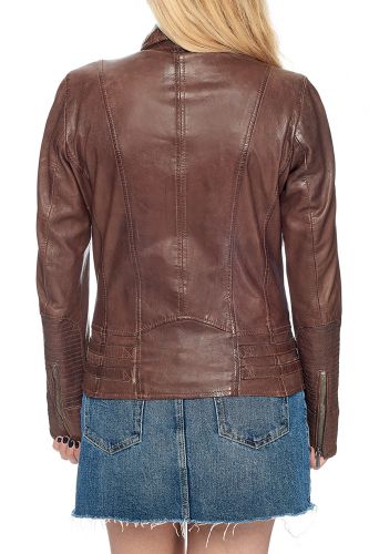 perfecto cuir femme marron