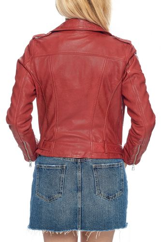 blouson cuir femme
