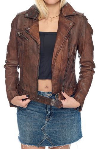 perfecto cuir marron