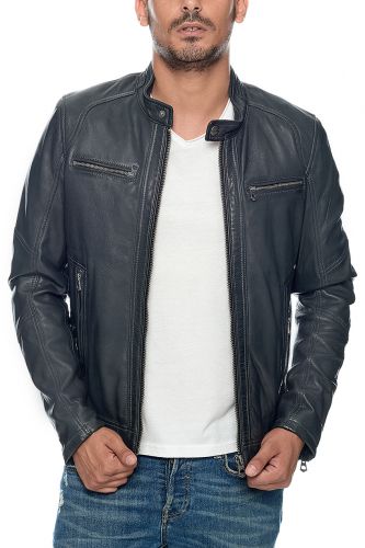 blouson cuir homme