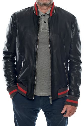 Blouson Redskins Homme Leto Stafford Black.