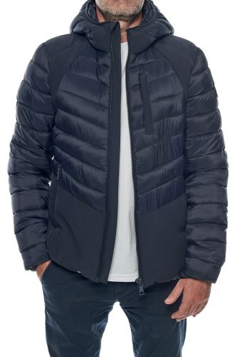 Blouson Cuir Redskins Homme Olympic Himalaya Dark Navy.