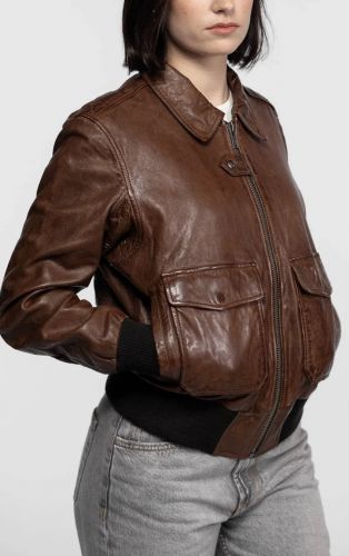 BLOUSON PILOTE FEMME COL