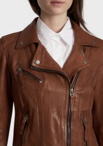 PERFECTO AGNEAU EN CUIR FEMME OAKWOOD REF CLIPS 6 WHISKY