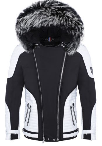 Blouson  Horspist Vegas Noir/Blanc col Argenté