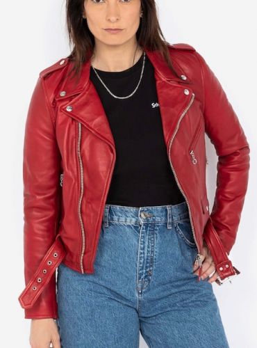 BLOUSON PERFECTO ® SCHOTT LCW8600 RED.