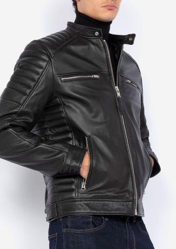 LCROCK BLOUSON CUIR BIKER SCHOTT