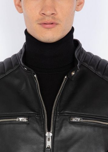 LCROCK BLOUSON CUIR BIKER SCHOTT