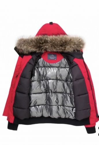 DOUDOUNE MIXE HELVETICA ANCHORAGE RED RACCOON EDITION