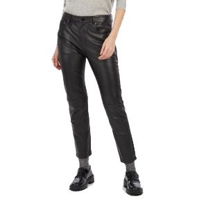 PANTALON CUIR CLARISSE OAKWOOD NOIR 