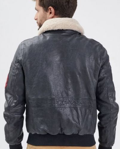 MYTHIC FOURRURE AMOVIBLECUIR MOUTON PETROL 