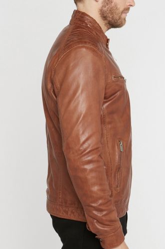 BLOUSON GIORGIO CUIR COGNAC MODELE JOE