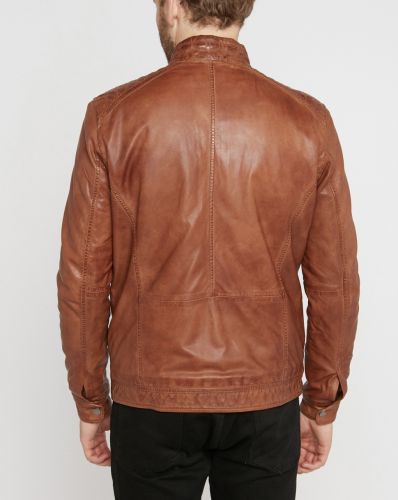 BLOUSON GIORGIO CUIR COGNAC MODELE JOE