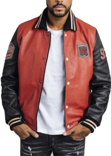 BLOUSON SKATE BOARD REDSKINS COHIBA CUIR VACHETTE 