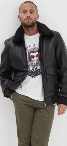 Blouson en cuir Daytona homme AIRPILOT