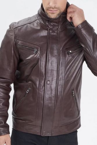 Blouson cuir Daytona Sheep Manila Falcon Brown