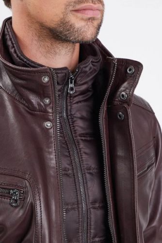 Blouson cuir Daytona Sheep Manila Falcon Brown