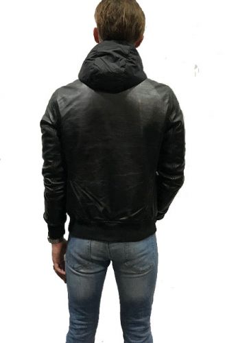 BLOUSON SCHOTT HOMME LCCWU2 CUIR NOIR