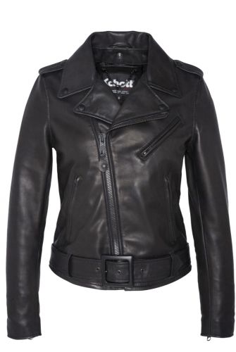 blouson perfecto schott noir pour femme