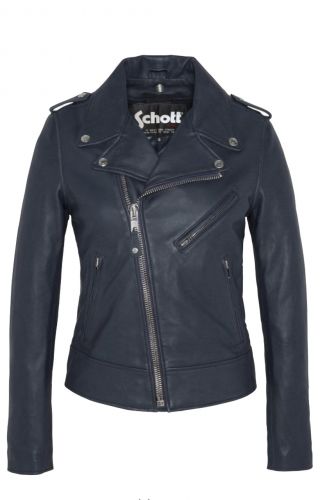 PERFECTO SCHOTT FEMME MARINE