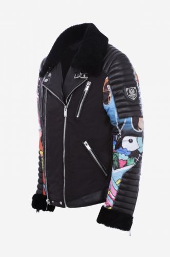 BLOUSON CUIR HORSPIST CORLEONE NOIR