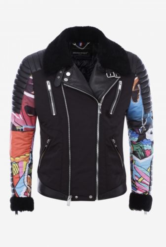 BLOUSON CUIR HORSPIST CORLEONE NOIR