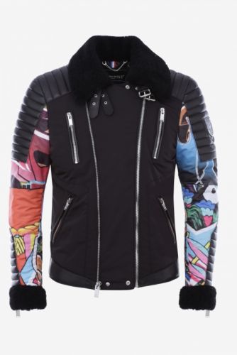 BLOUSON CUIR HORSPIST CORLEONE NOIR