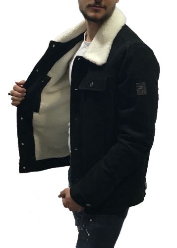 BLOUSON COUPE JEANS FOURRE REDSKINS TIAGO NOIR