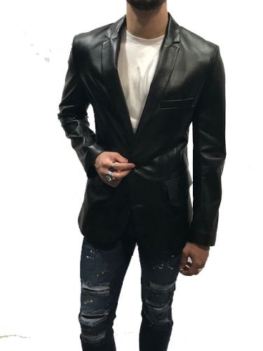 BLAZER EN CUIR PREMIUM JOE